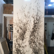 smoke on fabric 168 inch x62 inch